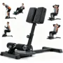 Bominfit Multifunctional Squat Machine Adjustable 3 Angles Sissy Squat Sit Up Back Extension Home Gym Equipment For Quad Glute Core...