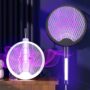 AGSIVO 3 In 1 3000V Cordless Rechargeable Electric Mosquito Bug Zapper Foldable Handheld Mosquito Killing Lamp