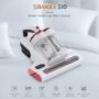 Smarock S10 Smart Dual-Cup Mite Cleaner 13KPa Suction 500W Power Metal Brushroll Multi-Directional Heating Professional UV Light Ultrasonic Tech 99.9%