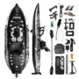 Spatium Model C 335cmx122cmx15cm FishBone Pedal Drive Inflatable Kayak Fishing Board 300KG 360KG Load 6 8 KM or H Drop...