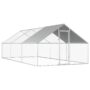 vidaXL 170790 Outdoor Chicken Cage 2.75x6x1.92 m Galvanised Steel