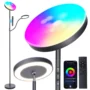 BlitzWill BWL FL6 36W Smart RGB Floor Lamp with Dual Heads Triple Light Zones Dimmable CCT Lighting APP and Remote...