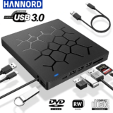 Εξωτερικό CD/DVD recorder drive με USB-A και USB-C σύνδεση και λειτουργία USB Hub στα 17.9€!