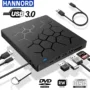 External CD/DVD Drive USB 3.0 Type-C 6 in 1 DVD Drive Player Optical Drive With SD/TF & USB3.0 Slots Optical...