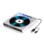 8 in 1 USB Type C External DVD CD Burner with with Card Readers 8X Write 24X Read Portable Optical...