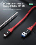 BlitzWolf BW-TC22 : EΞΙ καλώδια ενός μέτρου USB-A σε USB-C, με μόλις 18.8€.