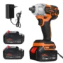 Topshak TS PW1A 380N.M Brushless Electric Impact Wrench with Two Batteries LED Working Light Rechargeable Woodworking Maintenance Tool W or...