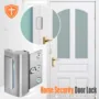 Aluminum Alloy Home Security Door Lock Enhanced Protection White Black Silver Easy DIY Installation Suitable for Variety of Doors