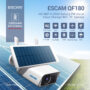 ESCAM QF180 3MP Wireless PIR Motion Detection Night Version Cloud Storage Two-way Audio Solar Battery Camera