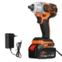 Topshak TS PW1 380N.M Brushless Electric Impact Wrench LED Working Light Rechargeable Woodworking Maintenance Tool with one Battery Also For...