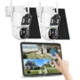 Hiseeu WK 10CA 2TS804 2CH Solar Security System with 10 Inch Touchscreen NVR 4MP Dual Lens PTZ Auto Tracking AI...