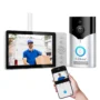 SriHome SH054 DH002 4MP HD WiFi Wireless Video Intercom System Doorbell Camera 120 Viewing Angle PIR Motion Sensor Infrared Night...