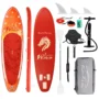 FunWater 350cm Inflatable Stand Up Paddle Board Surfboard Large Size For Many Skills Complete Paddleboard Accessories Seat,Adjustable Paddle,Pump,ISUP Travel Backpack,Leash,Adult...
