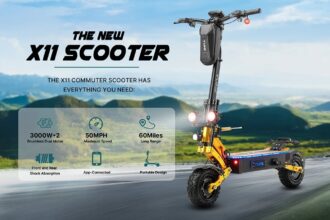 YUME X11+ : Ηλεκτρικό πατίνι με 2x3000W μοτέρ, 60V μπαταρία Samsung και αυτονομία έως 96 χλμ