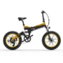 Bezior XF200 Folding Electric Bike 48V 15Ah Battery 1000W Motor 20x4.0 inch Fat Tire Aluminum Alloy Frame