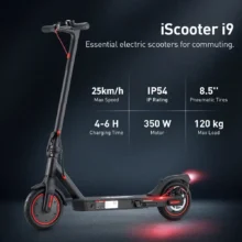 iScooter i9 :  Οικονομικό Foldable πατίνι, με μοτέρ 350W, και αυτονομία μέχρι και 25 χιλιόμετρα, στα 208.7€!