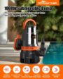 TOPSHAK TS-WP1 Sewage Pump 1020n 20000l/h Stainless Steel Pump
