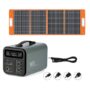 FLASHFISH UA1100 200~240V 1100Wh Power Station 1200W +Flashfish TSP 18V 100W Foldable Solar Panel