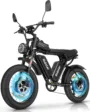 Ridstar Q20 Electric Bike 52V 20AH*2 Dual Batteries 1000W*2 Dual Motors 20inch Tires 150-180KM Max Mileage 150KG Max Load Electric...