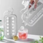 Portable Ice Hockey Pot 2 In 1 Water Bottle Ice Ball Machine Bottle Reusable Round Ice Cube Molds