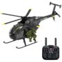 YXZNRC F118S 1:16 Scale MH-6 MD500 Little Bird 2.4G 9CH GPS Stabilized Flybarless RC Helicopter RTF