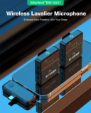BlitzWolf BW-SX31 : Ασύρματο μικρόφωνο πέτου με USB-C , Lightning και 3.5mm δέκτη για σύνδεση σε όλες τις συσκευές σας!