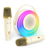 [#Ιστορικό_Χαμηλό] BlitzMax BM-K10 : Mini Karaoke για παιδιά, με πολλά φωτάκια, και δύο ασύρματα μικρόφωνα, στα 20€!