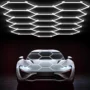 [ ] Elfeland 15 Cell Garage Lights Hexagon Lamp 220V 6500K LED Tube Honeycomb Barbershop Ceiling Lighting For Workshop 4S...