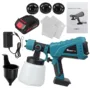 MUSTOOL 1500W 1000ML 1200ml/m EU/US Plug Brushed Motor Paint Sprayer - EU Plug with 2 Batteries & 1Chager