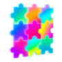 Elfeland 9Pack RGBIC Puzzle Quantum Light Panels DIY Splicing Wall Lights with Music Sync APP and Remote Control Gaming Atmosphere...