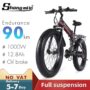 SHENGMILO MX01 1000W 48V 12.8Ah 26inch Electric Bicycle 40-50KM Mileage Range 150KG Max Load Electric Bike