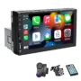 7 inch 1DIN Car Radio MP5 Player Wireless CarPlay Android Auto Bluetooth 5.0 Mirror Link FM AUX USB Reversing Camera...