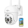 Hiseeu WHD205 5MP WIFI PTZ HD Camera Full Color Night Vision Human Motion Two Way Audio IP66 Weatherproof IP Surveillance...