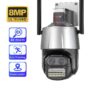 8MP Security IP Camera Wireless Binocular 8X Zoom Camera Auto Tracking Human Detection
