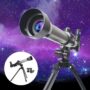 40X Children Astronomical Telescope Space Monocular With Portable Tripod Spotting Scope Outdoor Telescope For Kids Gift Toys