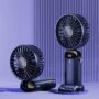 Portable Hand-Held Fan Office Desktop Multifunctional Folding Double-Headed Mini 3000mAh Electric Fan With A Neck Lanyard