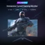 KTC H27S17 27-inch 1500R Curved Gaming Monitor QHD 2560x1440 16:9 ELED 165Hz 99% sRGB 4000:1 Contrast Ratio 1ms MPRT Response...