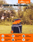 TOPSHAK TS-WS1 : Ηλεκτρικός καταστροφέας 2800W με δυνατότητα κοπής κλαδιών διαμέτρου 4.5 εκατοστών στα 141.2€!