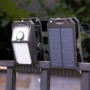 IPRee Multifunctional Solar Clip Light Outdoor Portable Waterproof Sensor Lamp Courtyard Garden Lamp Patio Home Camping Wall Lights