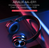 Airaux AA-ER1: Νέα stereo Headphones με BT5.0 και RGB Mode ΑΛΛΑ και υποδοχή για κάρτα μνήμης, στα 17.1€!