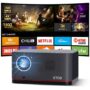 [Upgraded Edition, Netflix & Android TV Certified] ETOE Whale Pro 1800 ANSI Projector, Native 1080P, 4K Decoding, WideVine L1, Auto...
