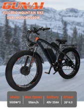 GUNAI GN88 : 2000W ισχύ χάρη σε δύο μοτέρ, και εμβέλεια μέχρι και 130km σε ένα Fat Bike φτιαγμένο για.. βόλτα.