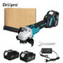 Drillpro 125mm 18V Cordless Electric Polisher 800W 8500rpm 4 Speeds High Power Polishing Machine