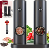 IPRee Automatic Electric Salt and Pepper Grinder: Φρεσκοτριμμένο πιπέρι με το πάτημα ενός κουμπιού!