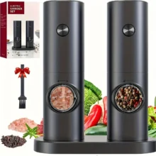 IPRee Automatic Electric Salt and Pepper Grinder: Φρεσκοτριμμένο πιπέρι με το πάτημα ενός κουμπιού!
