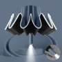 AGSIVO LED Light Travel Automatic Folding Reverse Umbrella 10 Ribs Reinforced Windproof UPF 50+ UV Protection Auto Open Close For...