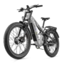 Shengmilo S600 PRO Electric Bike,48V 25AH Battery,2+1000W Dual Motors,Recommended Top Speed 25KM or H,Dual Shock Absorbers,Dual Oil Brake,26+3.0inch Tires,80 90KM...