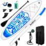 FunWater SUPFW11G 12~15PSI Inflatable Paddle Board Maximum Load 150KG Stand Up Portable Surfboard Pulp Board 330*84*15CM With Backpack, Chair ,Waterproof...