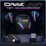 ONIKUMA T27 : Gaming in-ear ακουστικά με dual mode 2.4G/Bluetooth, RGB και 80 ώρες standby