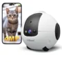 SriHome DH013 4MP HD Smart Pet Camera WiFi Mobile Robot with AI Tracking Auto Recharge 10000mAh Battery Night Vision Two...